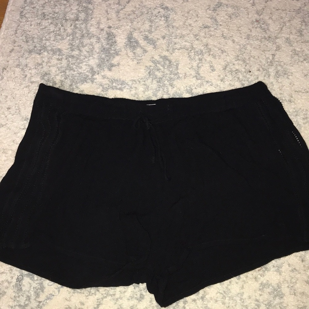 Black flowy shorts